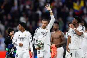 Read more about the article Mbappe hits hat-trick as Real Madrid knock Man City out of Champions League